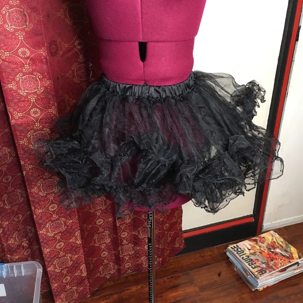 Black Halloween petticoat tutu